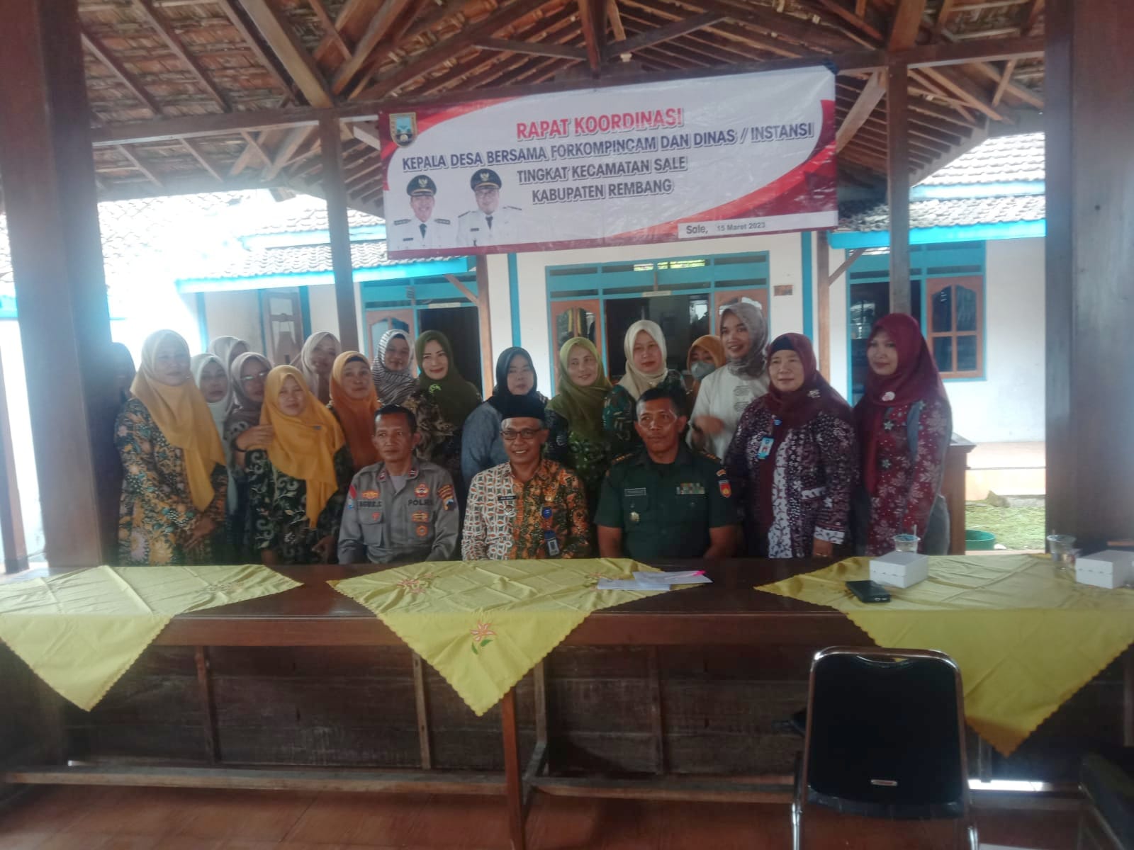 RAPAT KOORDINASI KEPALA DESA BERSAMA FORKOMPINCAM DAN DINAS/INSTANSI TINGKAT KECAMATAN SALE TAHUN 2023