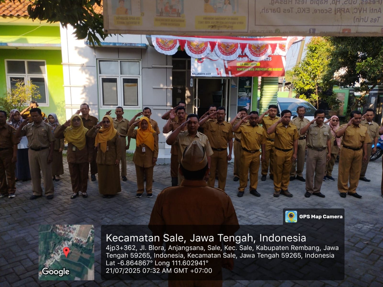 Apel Pagi Kecamatan Sale, Senin 21 Juli 2025